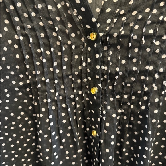 Charter Club Woman Polka Dot Blouse in size M - Picture 3 of 4